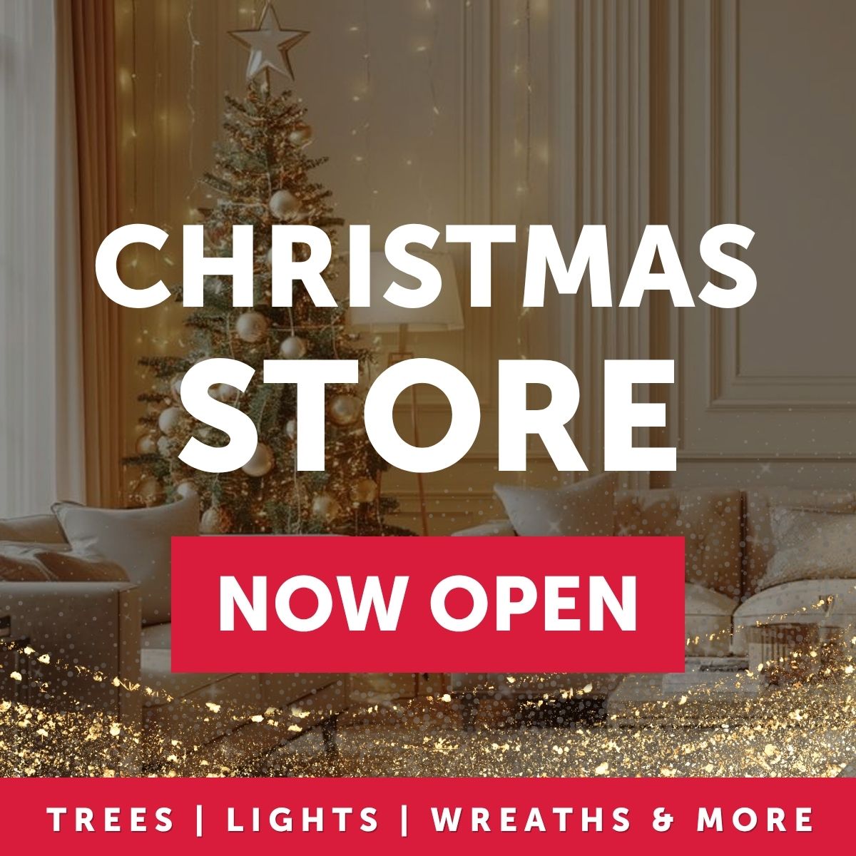 Stakelums Christmas Store Now Open - Trees, Lights, wreaths, garlands, decorations and more